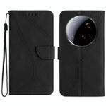 For Xiaomi 15 Ultra Stitching Embossed Leather Phone Case(Black)