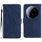 For Xiaomi 15 Ultra Stitching Embossed Leather Phone Case(Blue)