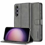 For Samsung Galaxy A26 5G LC.IMEEKE Calf Texture Leather Phone Case(Grey)