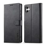 For Samsung Galaxy A07 4G LC.IMEEKE Calf Texture Leather Phone Case(Black)