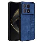 For Redmi K70 Ultra AZNS 3D Embossed Skin Feel Phone Case(Sapphire Blue)