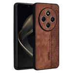 For Redmi 14C 4G / 14R AZNS 3D Embossed Skin Feel Phone Case(Brown)