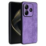 For Redmi Note 14 5G AZNS 3D Embossed Skin Feel Phone Case(Purple)