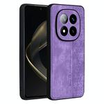 For Redmi Note 14 Pro+ 5G AZNS 3D Embossed Skin Feel Phone Case(Purple)