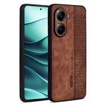 For Redmi Turbo 4 AZNS 3D Embossed Skin Feel Phone Case(Brown)