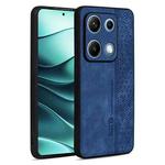 For Redmi Note 14S 4G AZNS 3D Embossed Skin Feel Phone Case(Sapphire Blue)