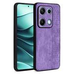 For Redmi Note 14S 4G AZNS 3D Embossed Skin Feel Phone Case(Purple)