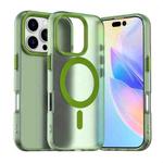 For iPhone 16 Pro Max Candy Magsafe PC Hybrid TPU Phone Case(Green)