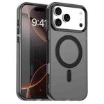 For iPhone 17 Pro Max Candy Magsafe PC Hybrid TPU Phone Case(Black)
