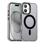 For iPhone 17 Candy Magsafe PC Hybrid TPU Phone Case(Black)
