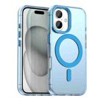 For iPhone 17 Candy Magsafe PC Hybrid TPU Phone Case(Blue)