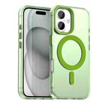 For iPhone 17 Candy Magsafe PC Hybrid TPU Phone Case(Green)