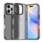 For iPhone 16 Pro Candy PC Hybrid TPU Shockproof Phone Case(Black)