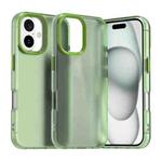 For iPhone 16 Plus Candy PC Hybrid TPU Shockproof Phone Case(Green)