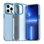 For iPhone 14 Pro Candy PC Hybrid TPU Shockproof Phone Case(Blue)