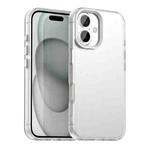 For iPhone 17 Candy PC Hybrid TPU Shockproof Phone Case(White)
