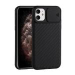 For iPhone 12 mini Sliding Camera Cover Design Twill Anti-Slip TPU Case(Black)