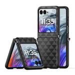 For Motorola Razr 50 DUX DUCIS Fitt Series TPU + PU Texture Full Cover Phone Case(Black)