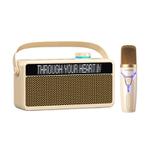 WEKOME Beluga 17 Lyrixing Lyrics Display Wireless Bluetooth Speaker(Creamy White)