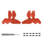 For DJI Neo Sunnylife 2016S Drone Color 3-Blade Propeller, Quantity:2 pairs(Red)