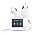 WEKOME WS-06 Yiesion Smart Color Screen Noise Reduction Wireless Bluetooth Earphones(White)