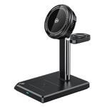 WK WP-U176 15W 4 in 1 Magnetic Cooling Wireless Charging Holder(Black)