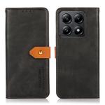 For Xiaomi 14T KHAZNEH Cowhide Texture Flip Leather Phone Case(Black)