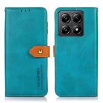 For Xiaomi 14T Pro KHAZNEH Cowhide Texture Flip Leather Phone Case(Blue)