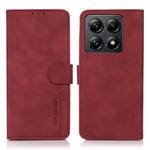 For Xiaomi 14T Pro KHAZNEH Matte Texture Leather Phone Case(Red)