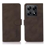 For Xiaomi 14T KHAZNEH Matte Texture Leather Phone Case(Brown)