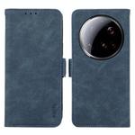 For Xiaomi 15 Ultra ABEEL Frosted Magnetic RFID Leather Phone Case(Blue)