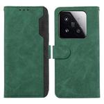 For Xiaomi 15T 5G ABEEL Color Block Magnetic RFID Leather Phone Case(Green-Black)