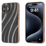 For iPhone 16 Nano Electroplating Galactic Pattern Protective Phone Case(Grey)