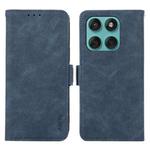 For Motorola Edge 60 Fusion ABEEL Frosted Magnetic RFID Leather Phone Case(Blue)