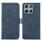 For Motorola Moto G56 5G ABEEL Frosted Magnetic RFID Leather Phone Case(Blue)