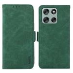 For Motorola Moto G56 5G ABEEL Frosted Magnetic RFID Leather Phone Case(Green)