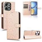 For itel A90 Honeycomb Dot Texture Leather Phone Case(Gold)