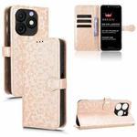 For itel Zeno 10 Honeycomb Dot Texture Leather Phone Case(Gold)