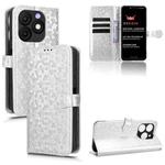 For itel Zeno 10 Honeycomb Dot Texture Leather Phone Case(Silver)