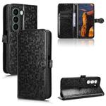 For itel A95 5G Honeycomb Dot Texture Leather Phone Case(Black)