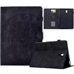 For Samsung Galaxy Tab A 10.5 T590 Cats Embossed Leather Smart Tablet Case(Black)