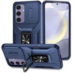 For Samsung Galaxy S24 FE 5G Sliding Camshield Holder Phone Case(Blue)