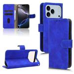 For iPhone 17 Pro Max Skin Feel Magnetic Flip Leather Phone Case(Blue)