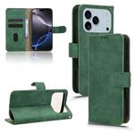 For iPhone 17 Pro Max Skin Feel Magnetic Flip Leather Phone Case(Green)