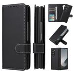 For Samsung Galaxy Z Fold6 5G Split 2 in 1 Folding Leather Phone Case(Black)