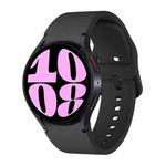 For Samsung Galaxy Watch 7 / 6 Button Style Quick Release Silicone Watch Band(Black)