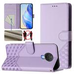 For Nokia G20 / G10 Honeycomb Embossing RFID Leather Phone Case(Light Purple)