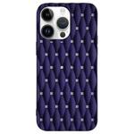 For iPhone 15 Pro Max Weave Cooling Solid Color TPU Phone Case(Purple Blue)