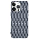 For iPhone 15 Pro Max Weave Cooling Solid Color TPU Phone Case(Grey)