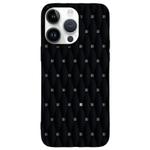 For iPhone 15 Pro Weave Cooling Solid Color TPU Phone Case(Black)